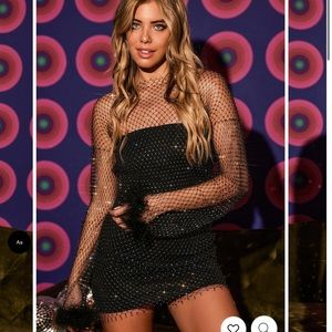 12th tribe martini mesh mini dress size M